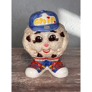 Christine Harris Amos 1991 Chip Cookie Character Ceramic Cookie Jar Hand Painted